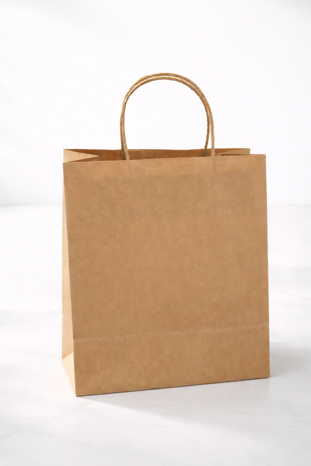 plain brown shopping bag without logo  small business packaging before branding
